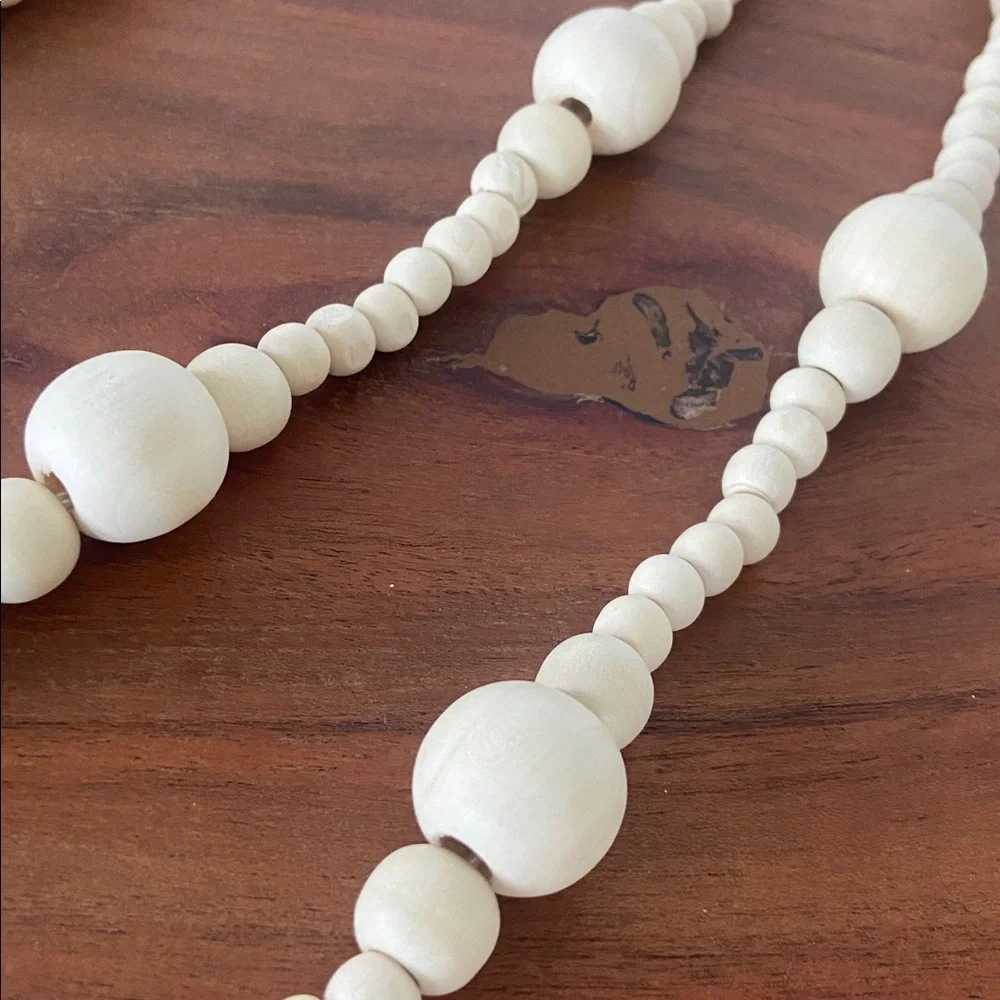 Hearth & Hand Magnolia 12’ wooden bead garland home decor holiday Christmas tree